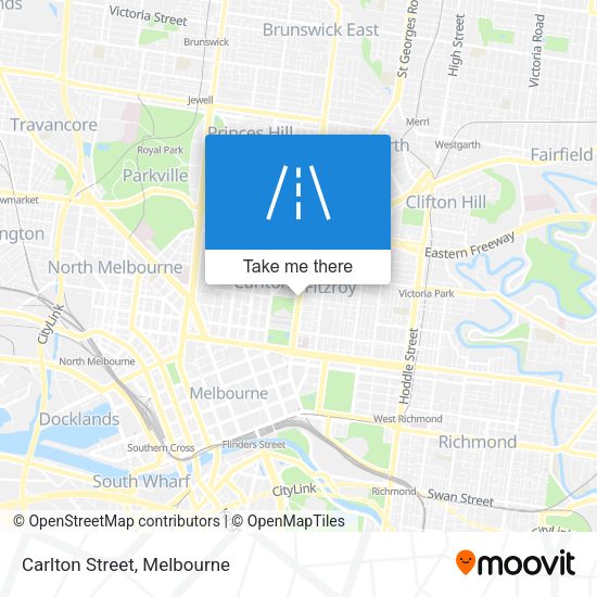 Carlton Street map