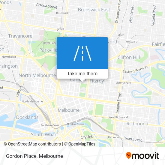 Gordon Place map