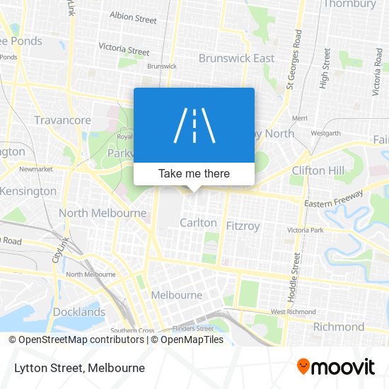 Mapa Lytton Street