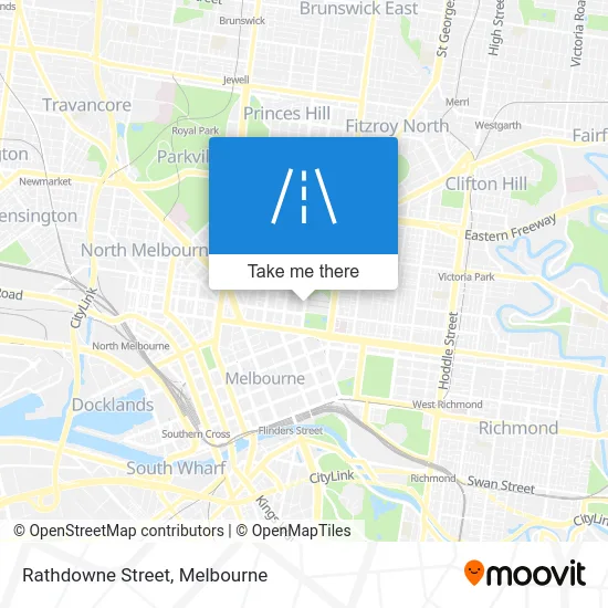 Mapa Rathdowne Street