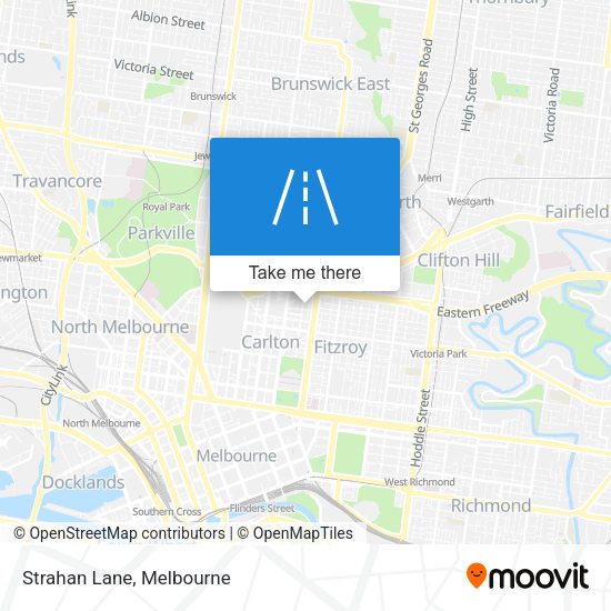 Strahan Lane map