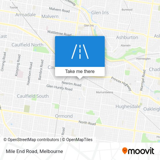 Mile End Road map