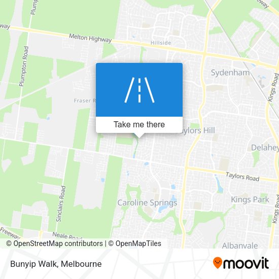 Bunyip Walk map