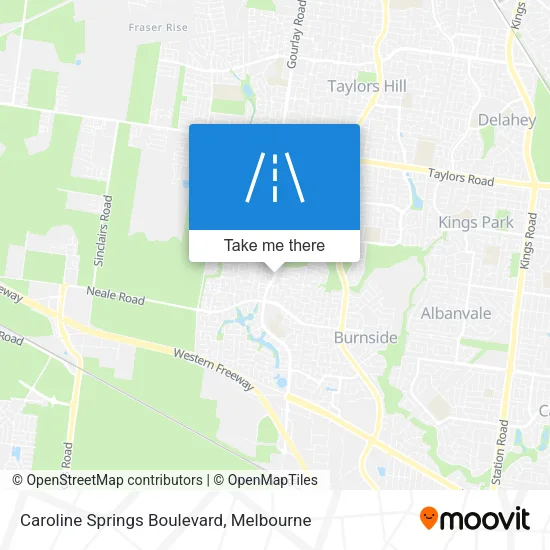 Caroline Springs Boulevard map