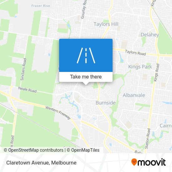 Claretown Avenue map