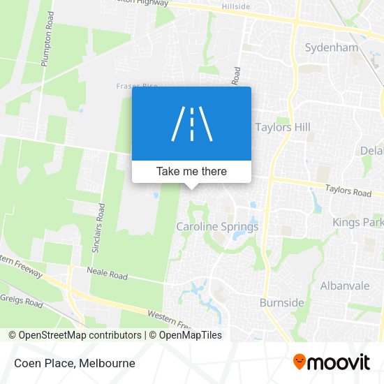 Coen Place map