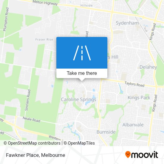 Fawkner Place map