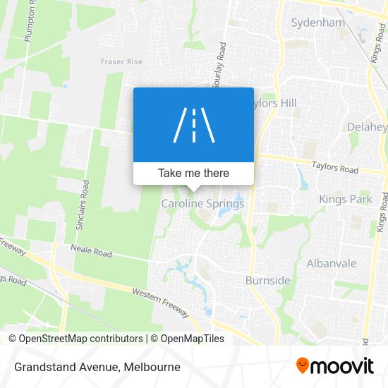 Grandstand Avenue map