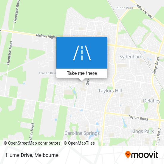 Hume Drive map