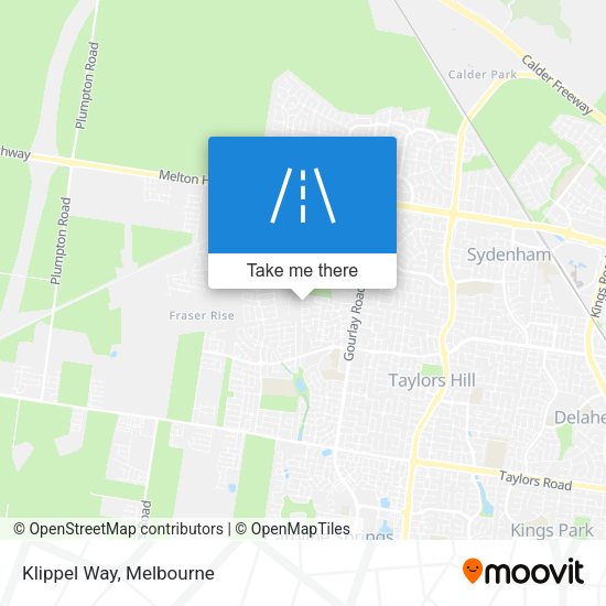 Klippel Way map