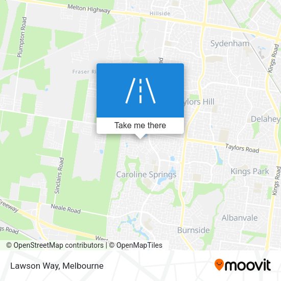 Lawson Way map