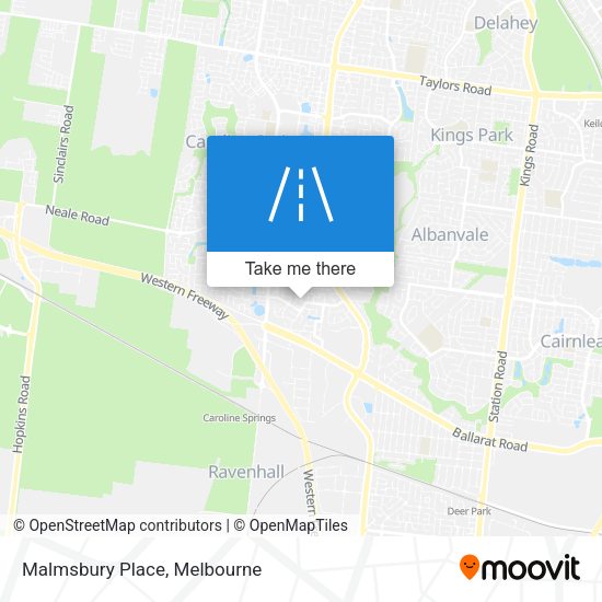 Malmsbury Place map