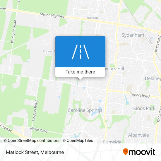 Matlock Street map