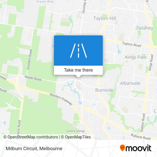 Milburn Circuit map