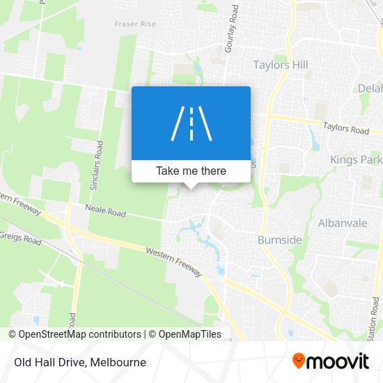 Old Hall Drive map
