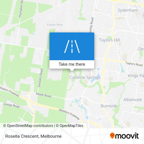 Rosella Crescent map