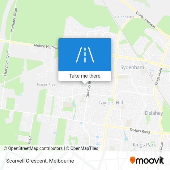 Scarvell Crescent map
