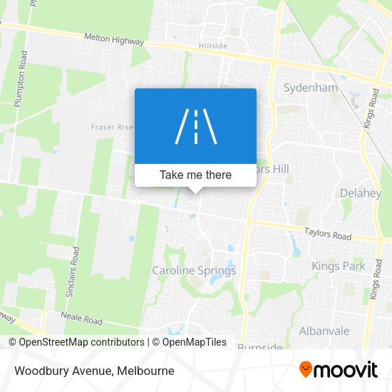Woodbury Avenue map