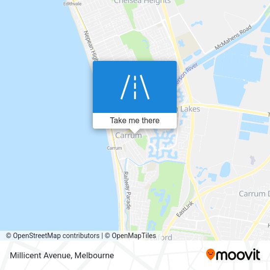 Millicent Avenue map