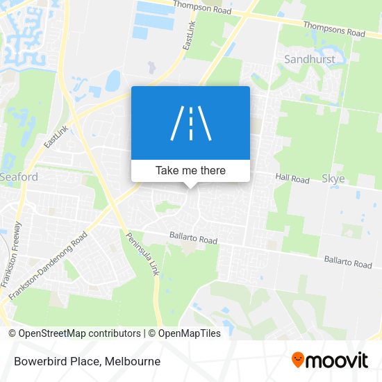 Bowerbird Place map
