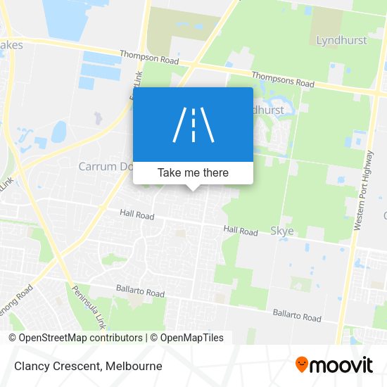 Clancy Crescent map