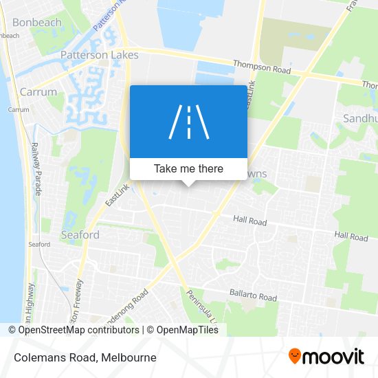 Colemans Road map