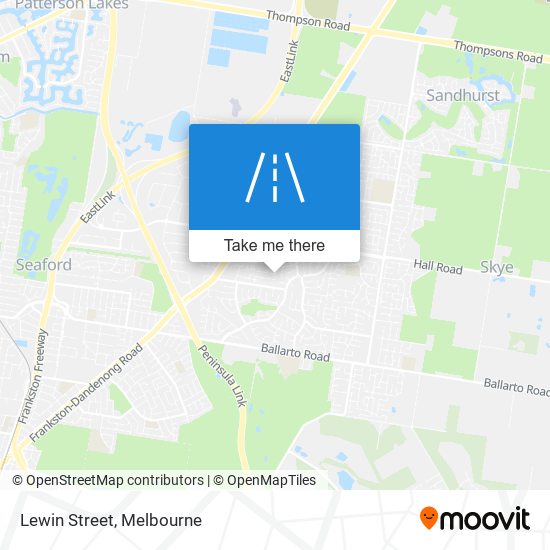 Lewin Street map