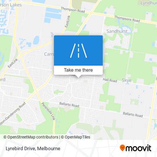 Mapa Lyrebird Drive