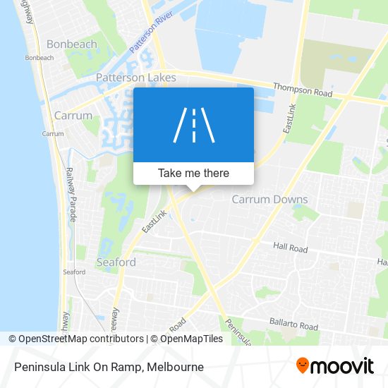 Peninsula Link On Ramp map