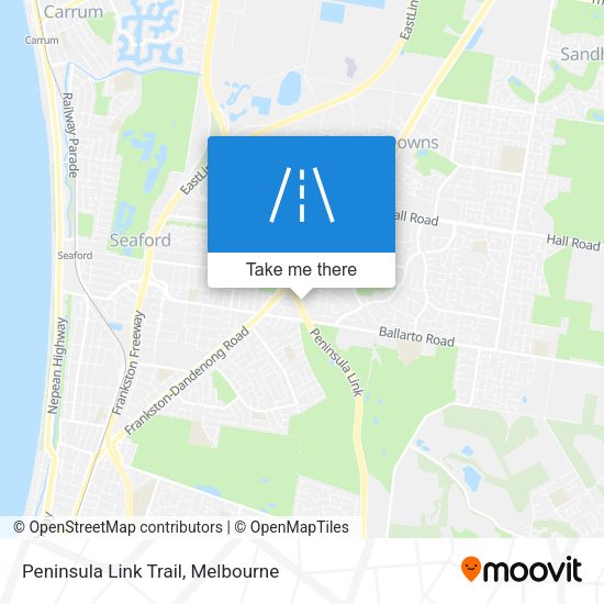 Peninsula Link Trail map