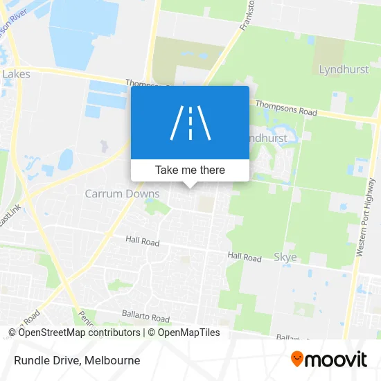 Mapa Rundle Drive