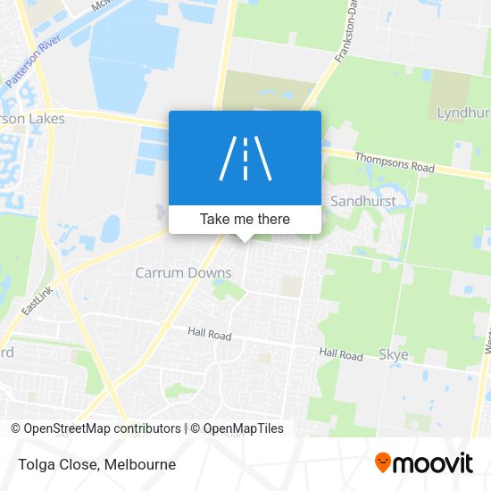 Tolga Close map