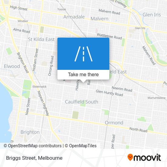 Briggs Street map