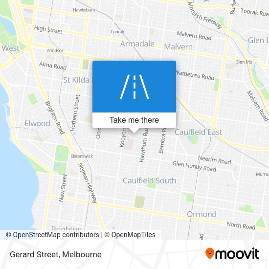 Gerard Street map