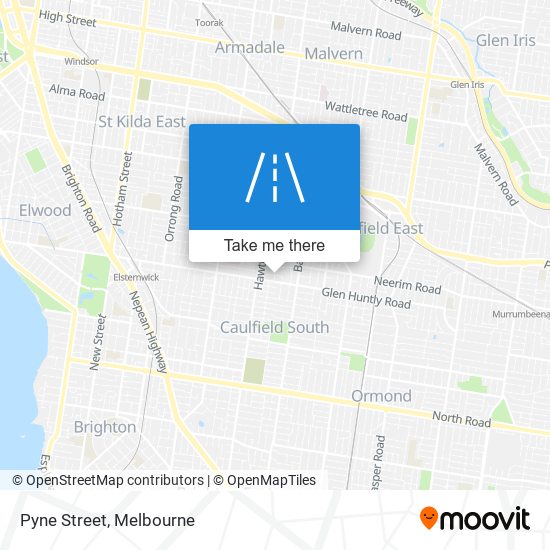 Pyne Street map