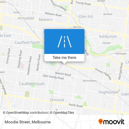 Moodie Street map