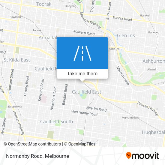 Normanby Road map