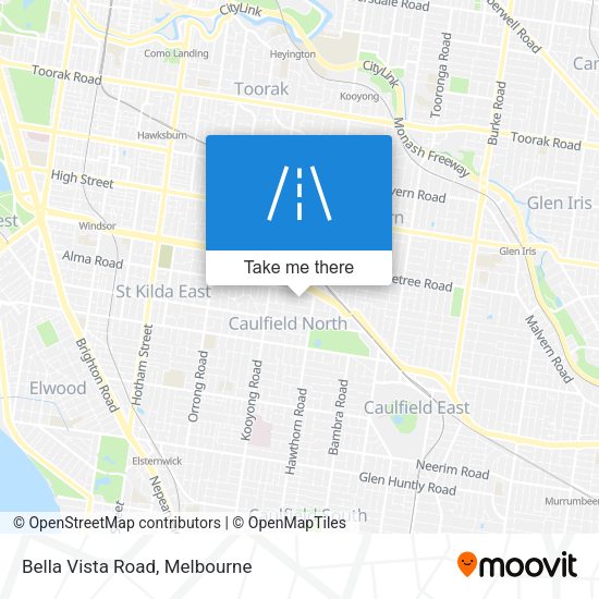 Bella Vista Road map