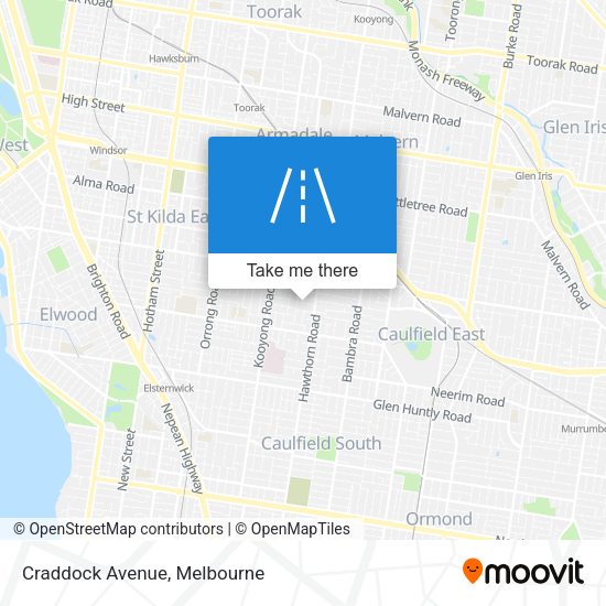 Craddock Avenue map