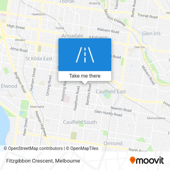 Fitzgibbon Crescent map