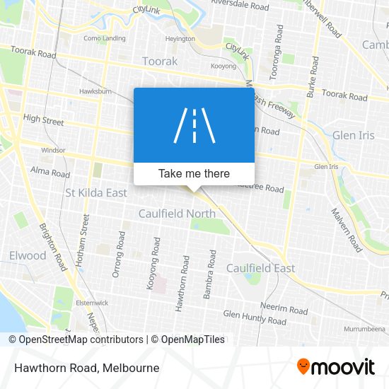 Hawthorn Road map