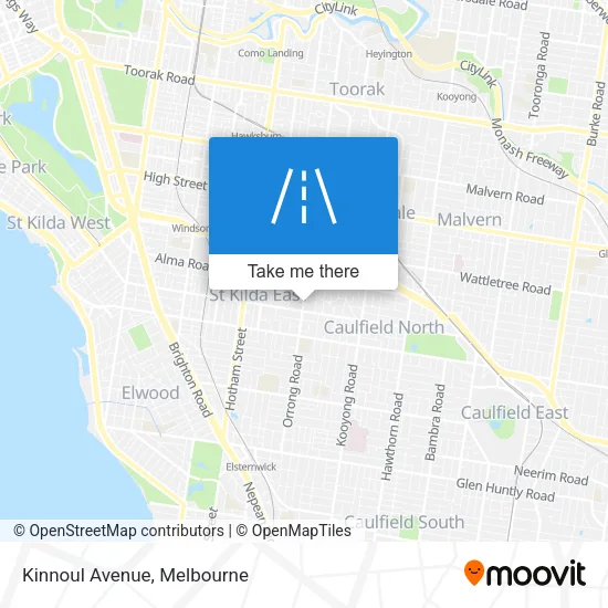 Mapa Kinnoul Avenue