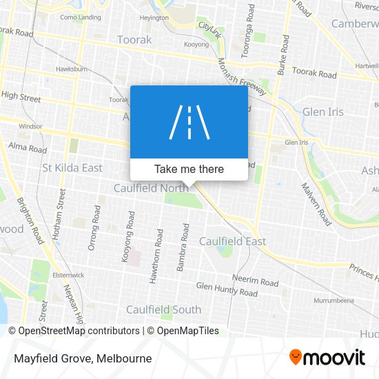 Mayfield Grove map