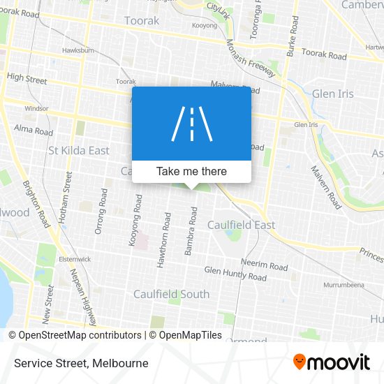 Service Street map