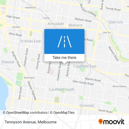 Tennyson Avenue map