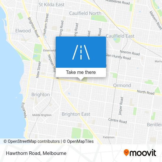 Hawthorn Road map