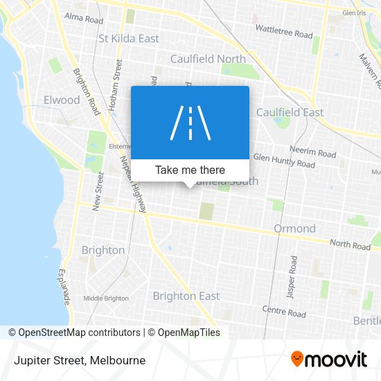 Jupiter Street map
