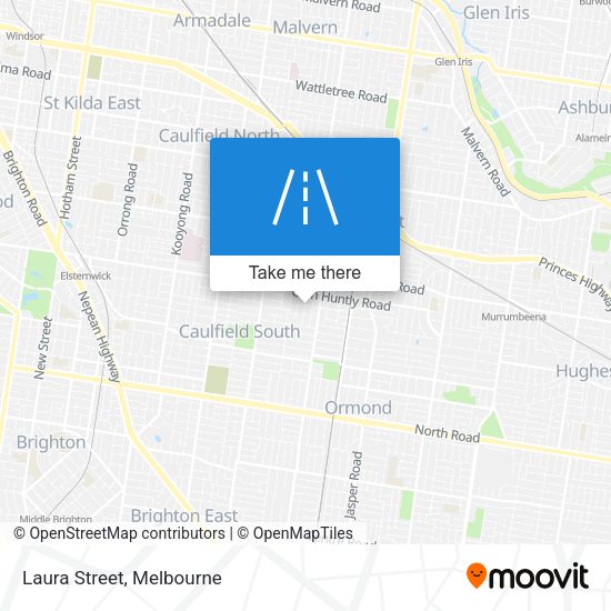 Laura Street map