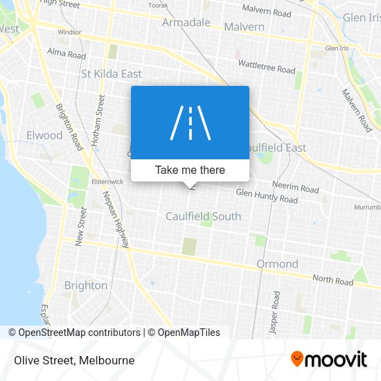 Olive Street map