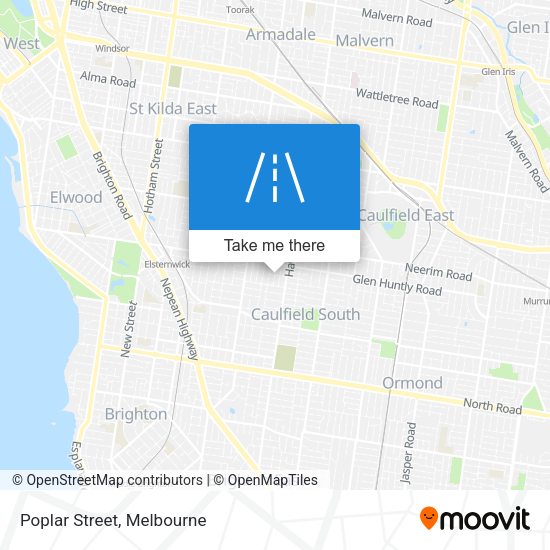 Poplar Street map